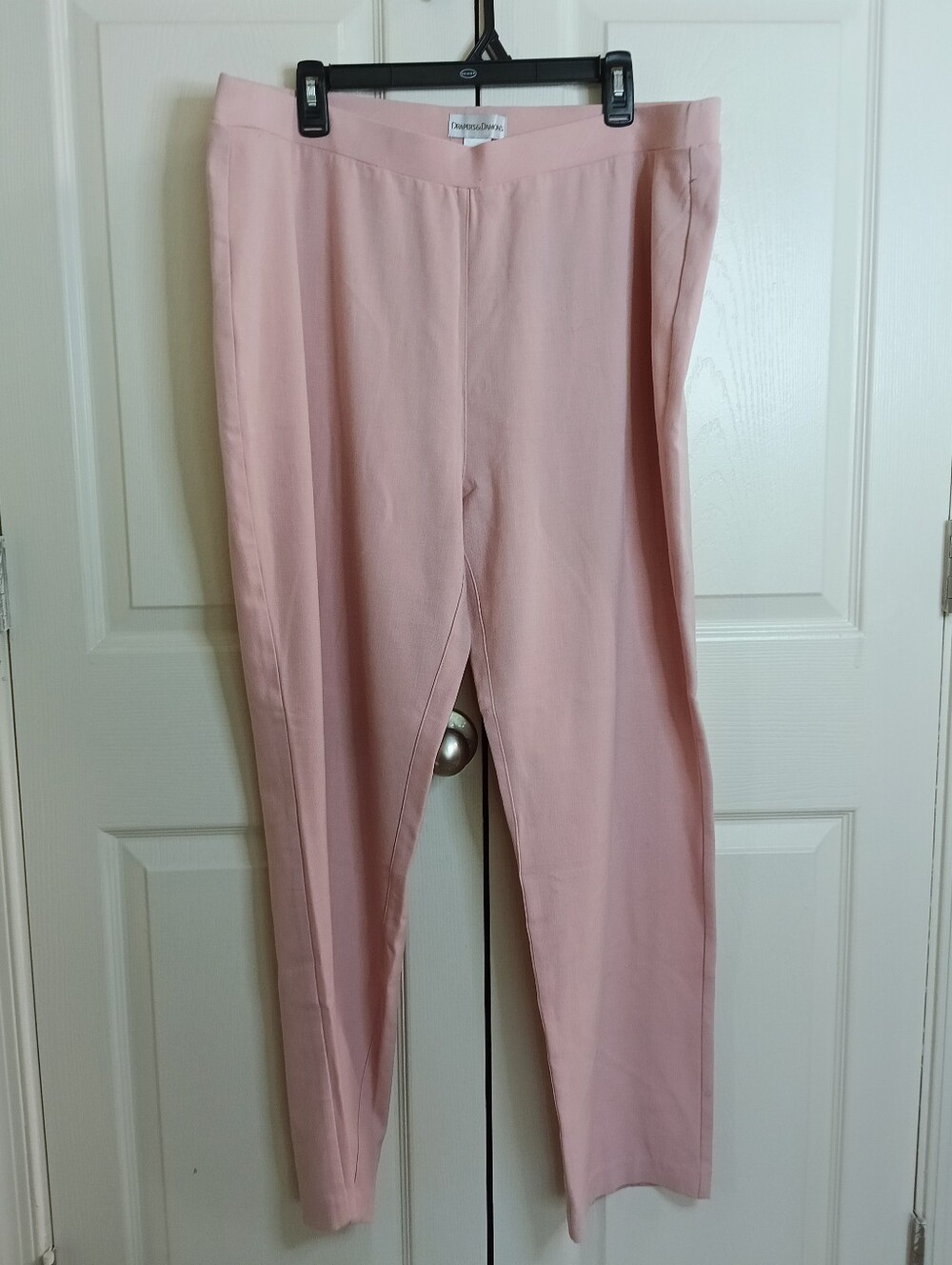 Laura Plus Blush Pink Straight-Leg‎ Pull-On Pants